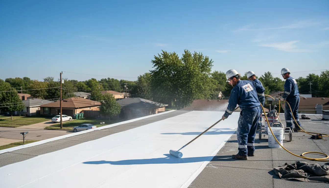 Commercial roof coating in Orosi, CA near me